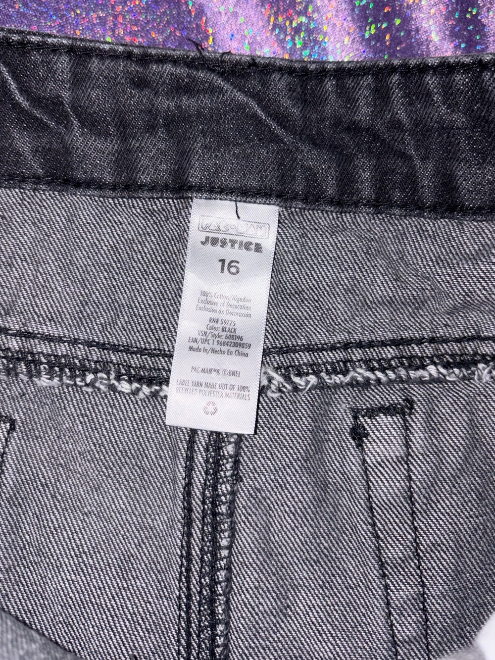 Justice Pac-Man Rhinestone Shorts - Picture 4 of 8